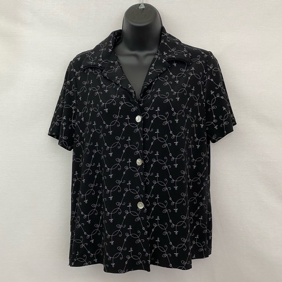 Just in Thyme Tops - Just in Thyme Short Sleeve Blouse Size 12 K-29